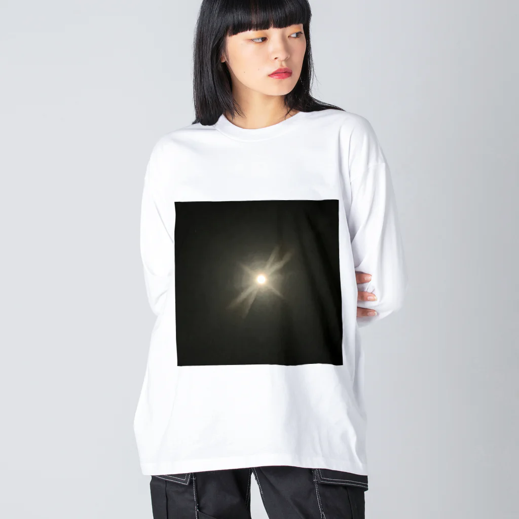 そらの３月の満月 Big Long Sleeve T-Shirt