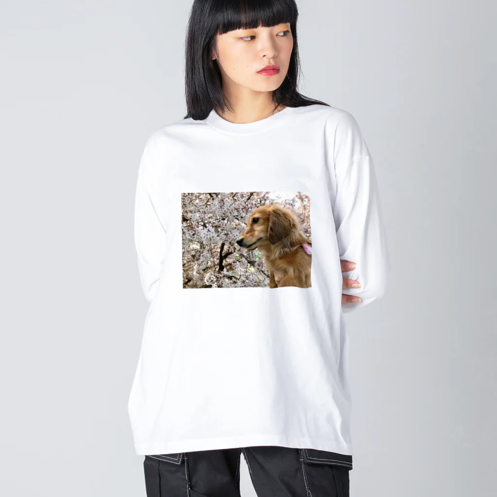 でぶっくすふんとの花見を満喫するちょちょさん Big Long Sleeve T-Shirt