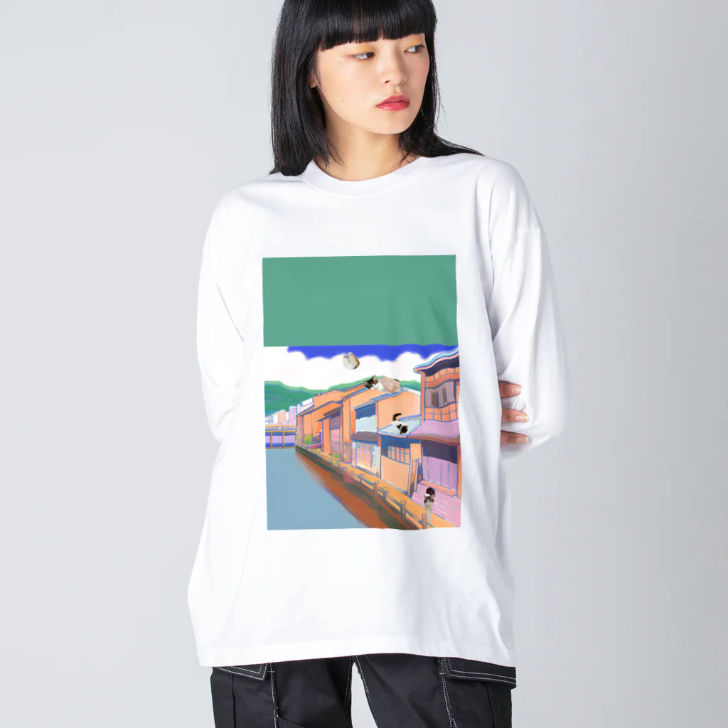 momo_emiの昔と猫 Big Long Sleeve T-Shirt