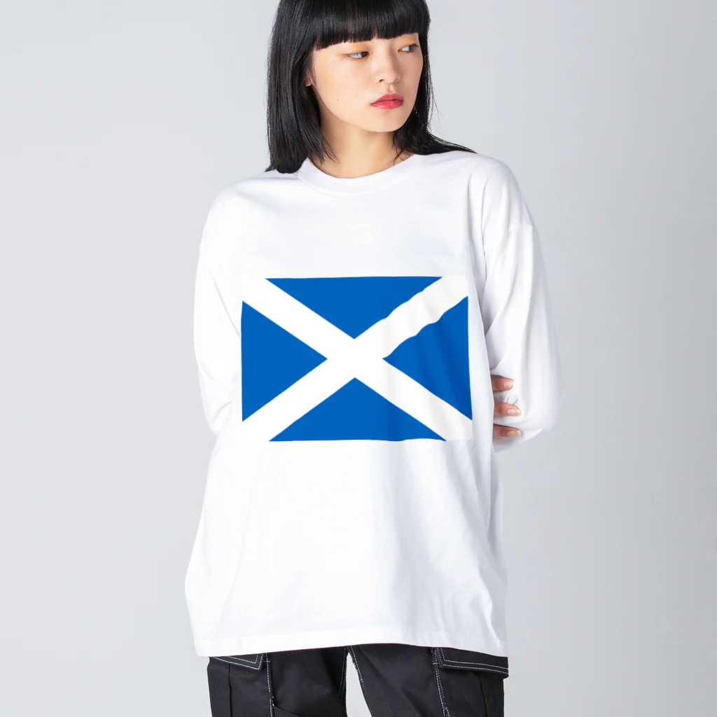 お絵かき屋さんのスコットランドの国旗 Big Long Sleeve T-Shirt