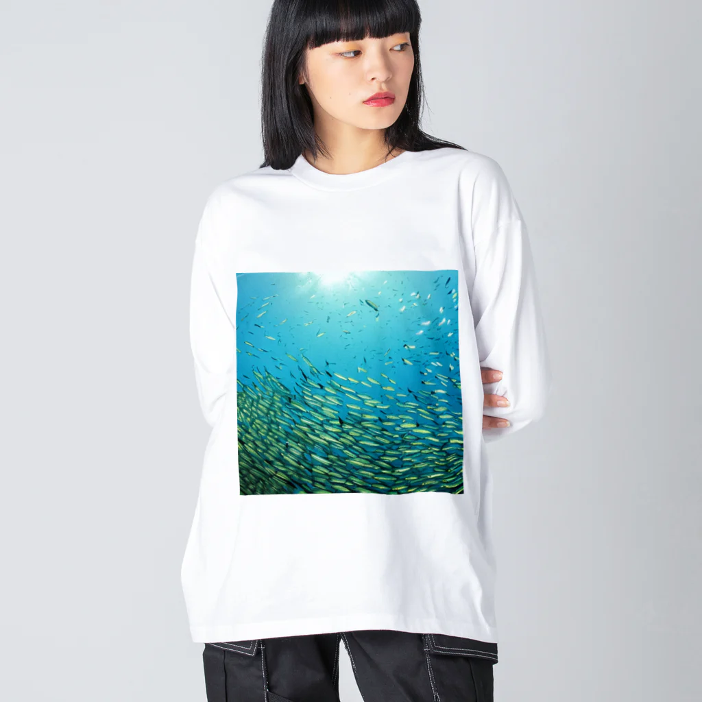 positive_poem05の深海へ向かう ビッグシルエットロングスリーブTシャツ