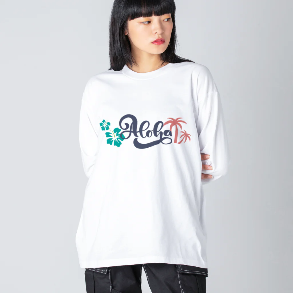 きら星のALOHA ビッグシルエットロングスリーブTシャツ