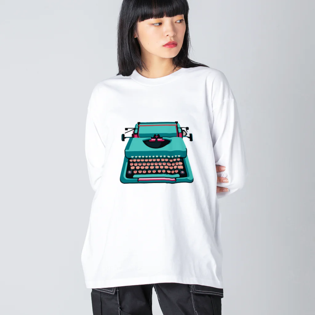 愛着ライフのタイプライター Big Long Sleeve T-Shirt