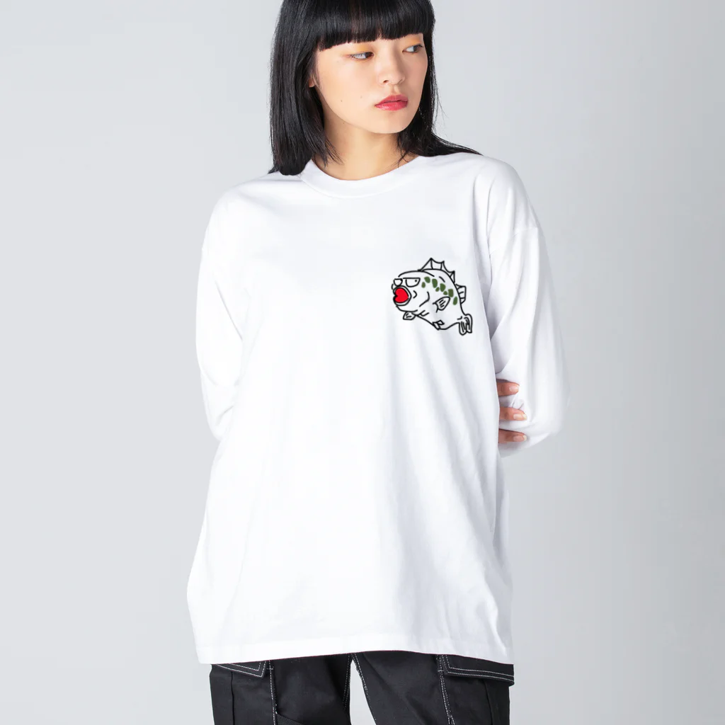 comaoのブラックバス　サングラバス Big Long Sleeve T-Shirt