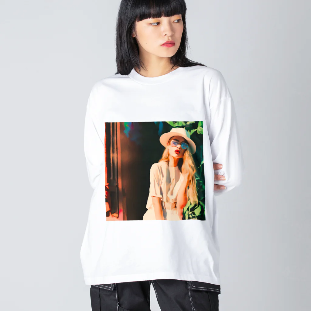 halpeeのgirl１ Big Long Sleeve T-Shirt