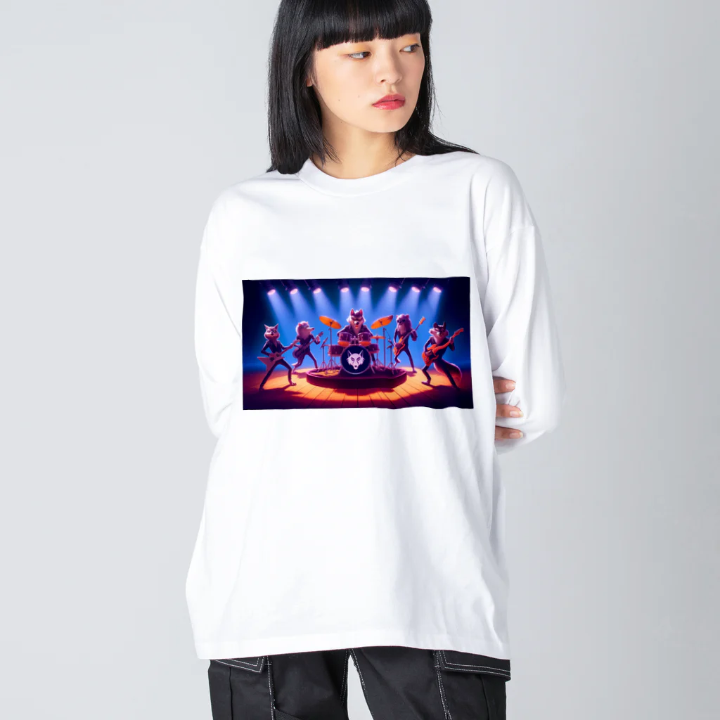 ANIMAL HEROES -musical band-のワイルド・ハーモニクス：ロックの伝説 Big Long Sleeve T-Shirt