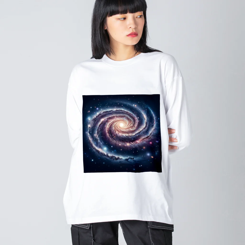 宇宙の神秘グッズ販売所のギャラクシー Big Long Sleeve T-Shirt