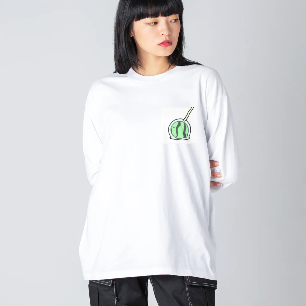 suikameのスイカ雨ちゃん Big Long Sleeve T-Shirt