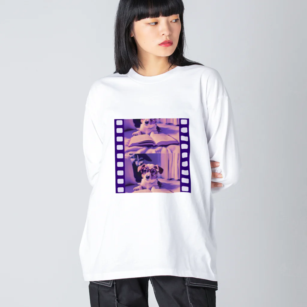 winwin6126の読書フィルム！ ビッグシルエットロングスリーブTシャツ