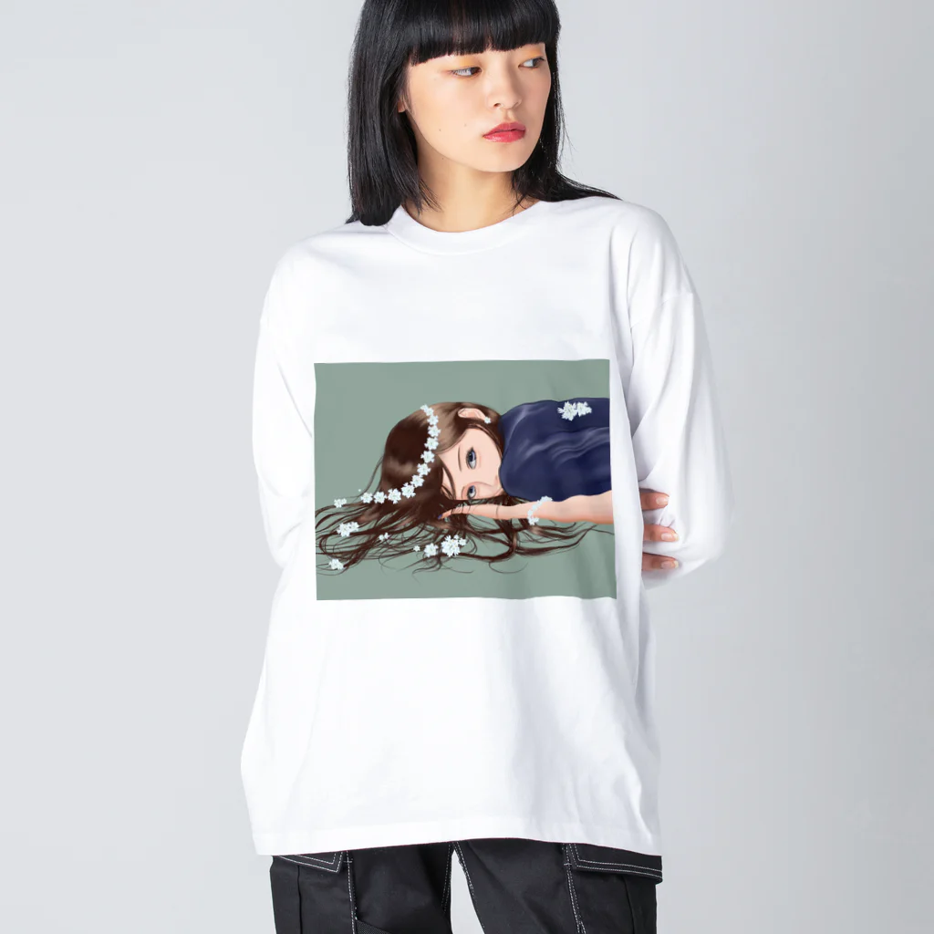 tea partyの花かんむり Big Long Sleeve T-Shirt