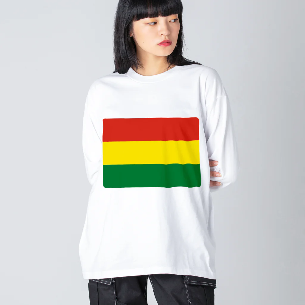 お絵かき屋さんのボリビアの国旗 Big Long Sleeve T-Shirt