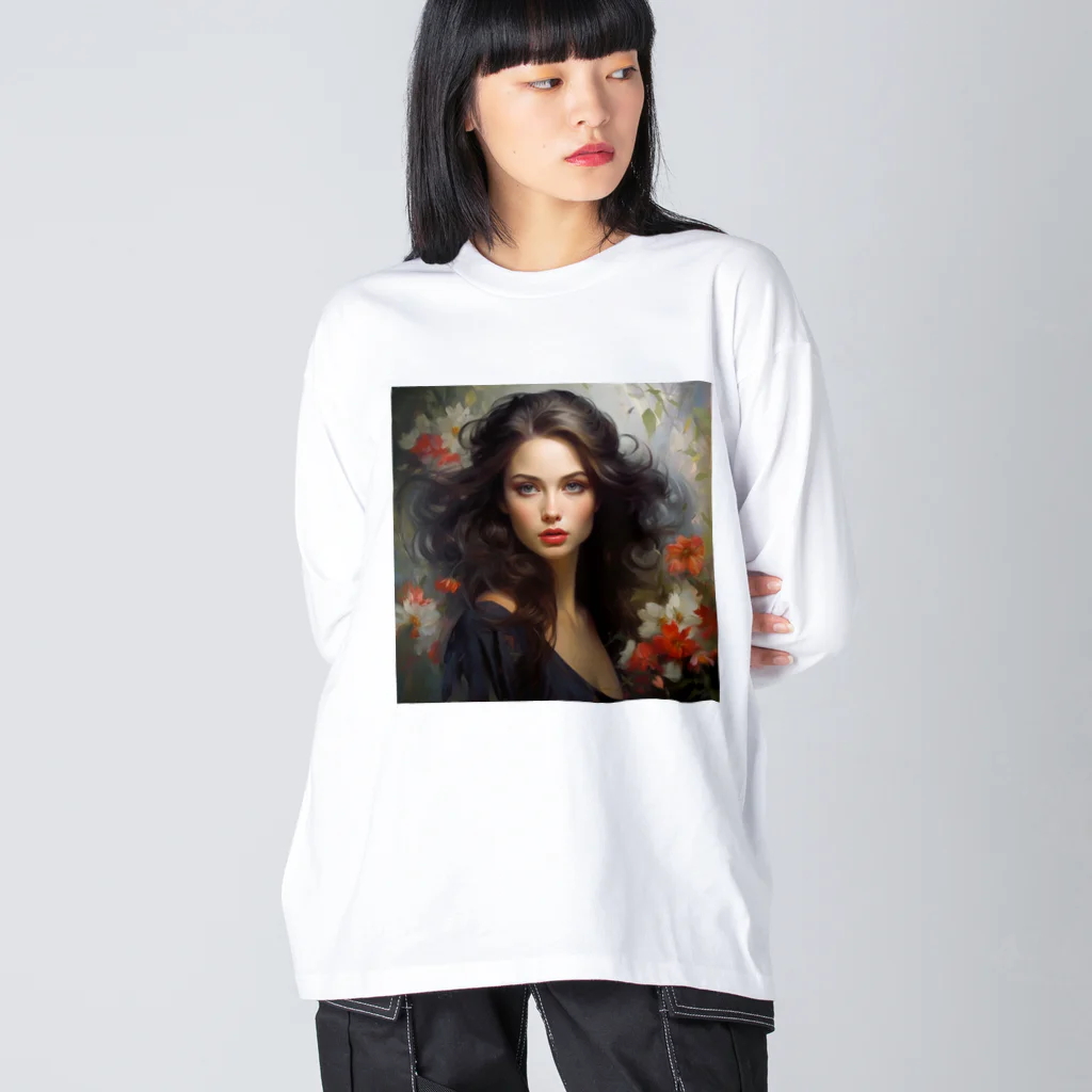 AQUAMETAVERSEの上品な美女　なでしこ1478 Big Long Sleeve T-Shirt