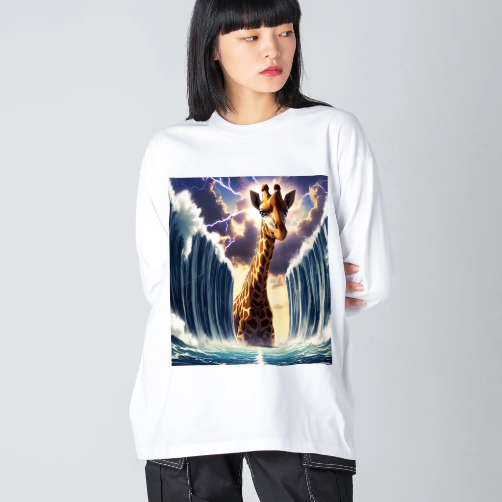 雑貨「キリン堂」のきりん５０ Big Long Sleeve T-Shirt