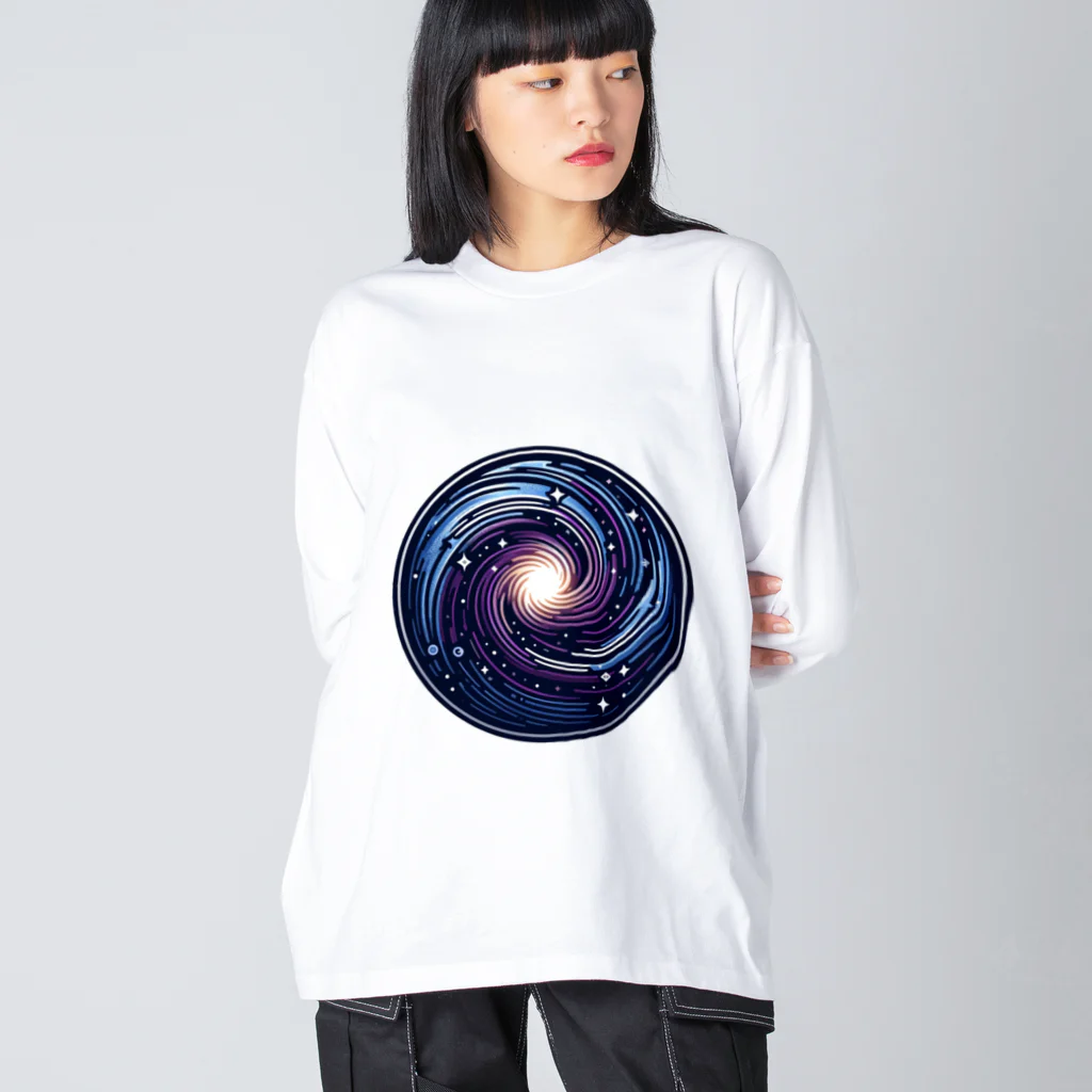 宇宙の神秘グッズ販売所のエンブレム(ギャラクシー) Big Long Sleeve T-Shirt