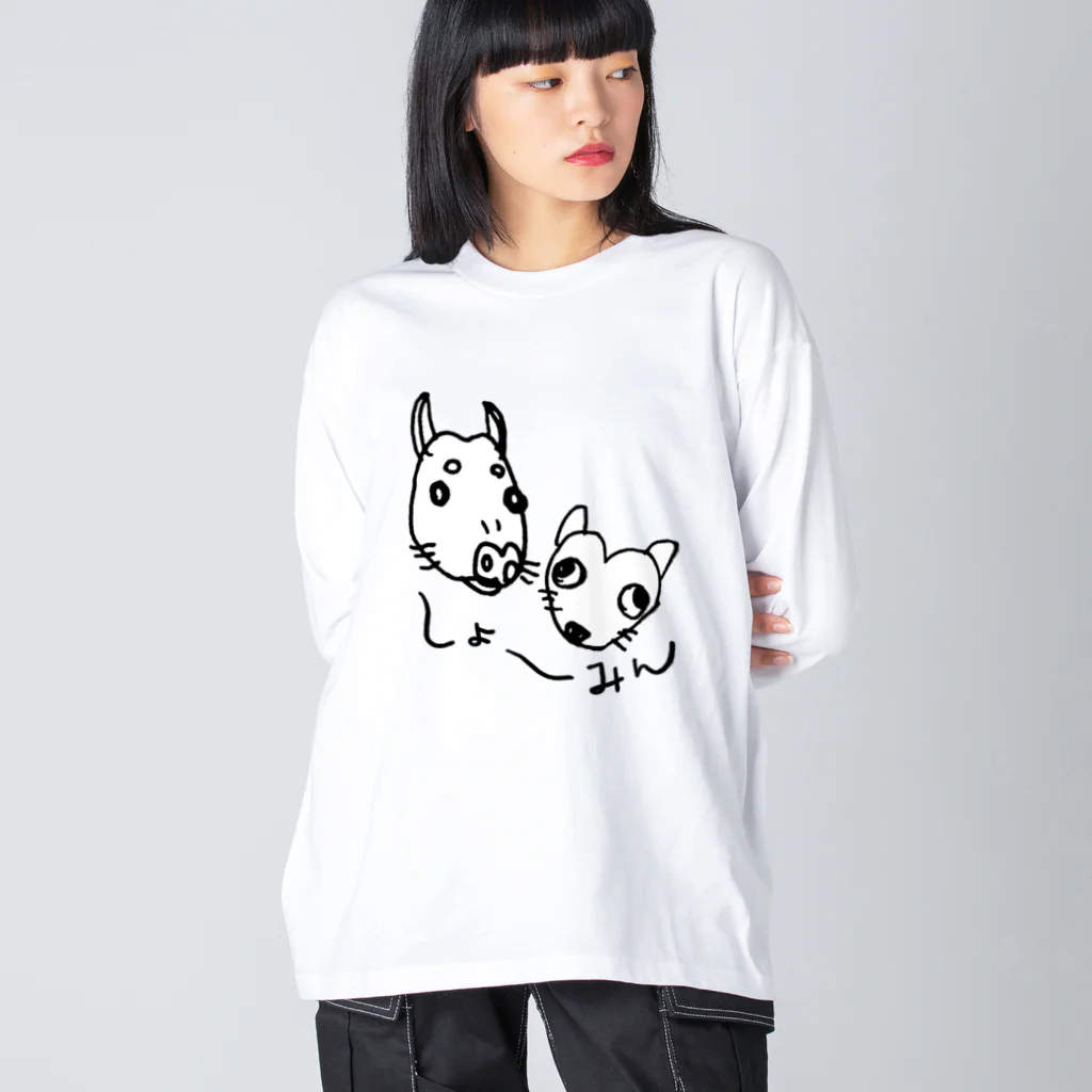 あきたみクリエイトのニセしょーみん ビッグシルエットロングスリーブTシャツ