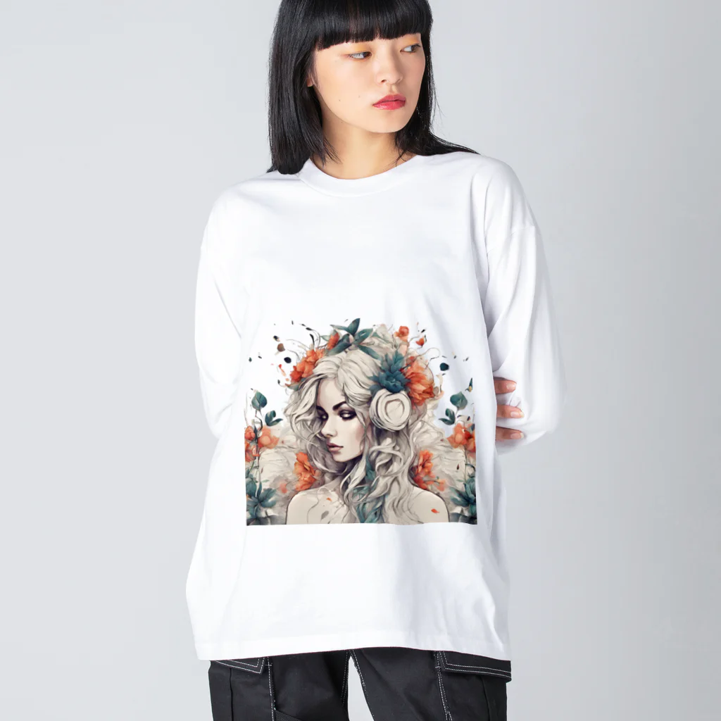 Unique Existenceのhorde of flowers Big Long Sleeve T-Shirt