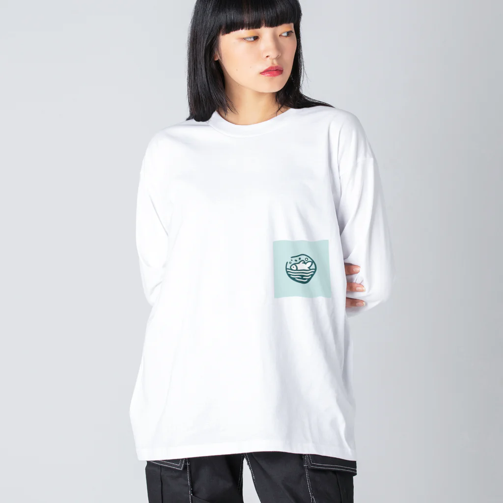 maturedのシンプルなお魚 Big Long Sleeve T-Shirt