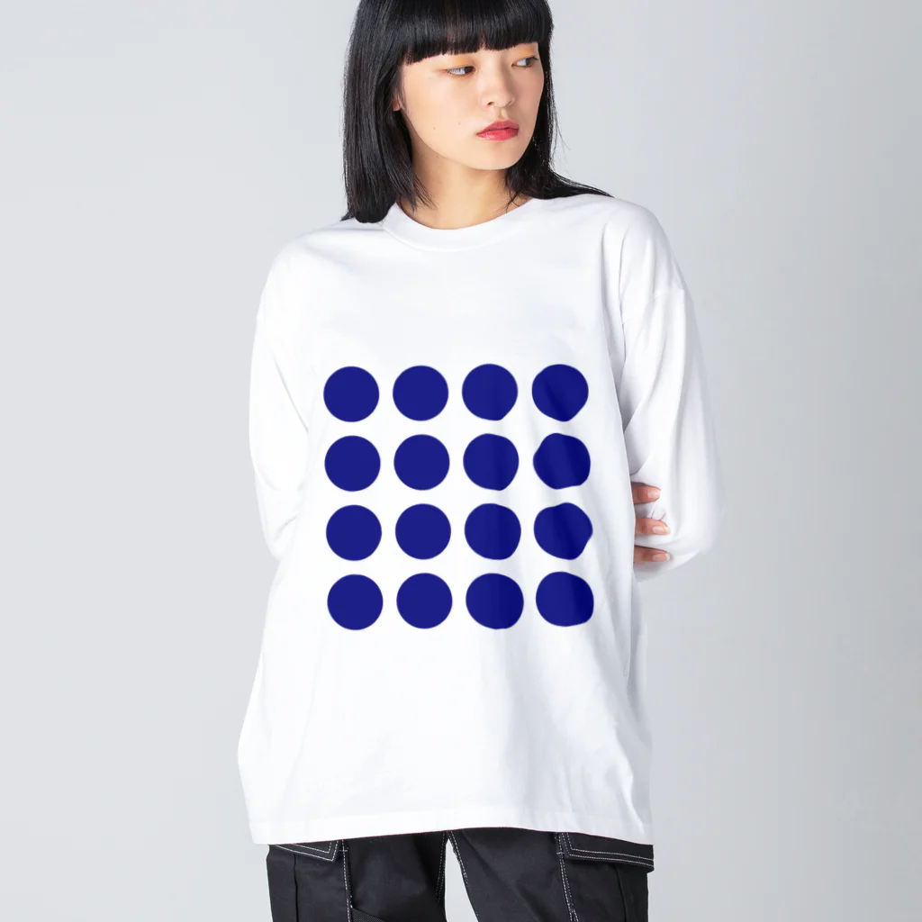 〇△□のお店のシンプルドットデザインシリーズ4 Big Long Sleeve T-Shirt