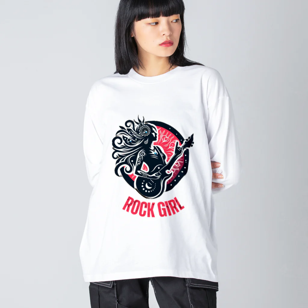 ロック堂のROCK GIRL ビッグシルエットロングスリーブTシャツ