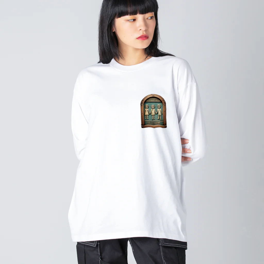 AI妖怪大図鑑のトイレマーク妖怪　ドレダーズ Big Long Sleeve T-Shirt