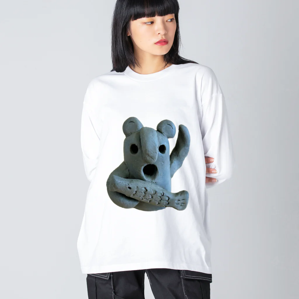 atelier_lapislazuliのくまはにわ実写 Big Long Sleeve T-Shirt