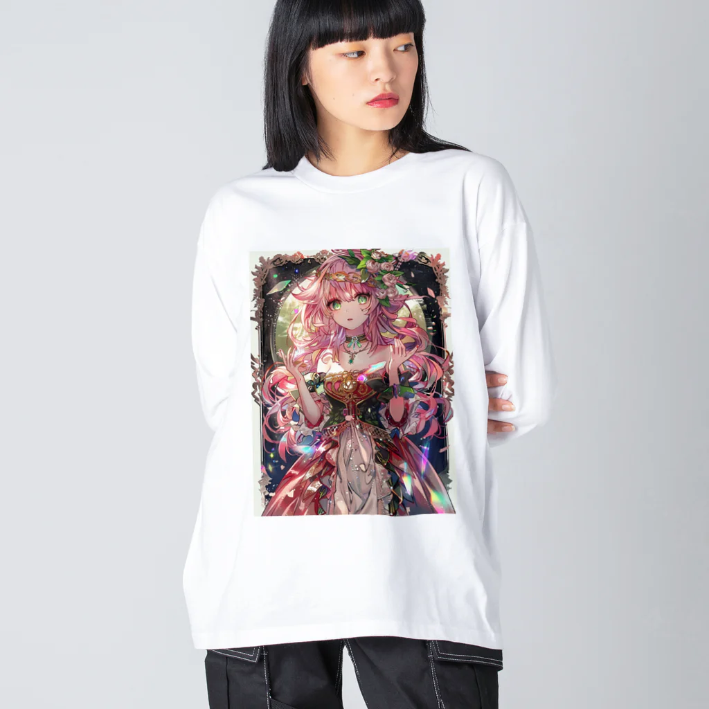 シロクマペンギンのローズプリンセス（プレミアムバージョン） Big Long Sleeve T-Shirt