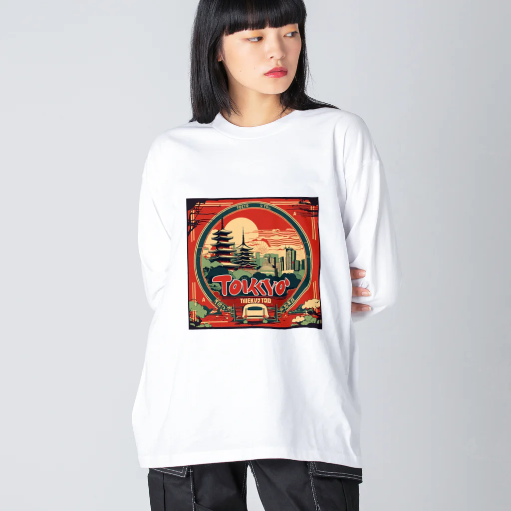 hotgoods shopの東京っぽいロゴ Big Long Sleeve T-Shirt