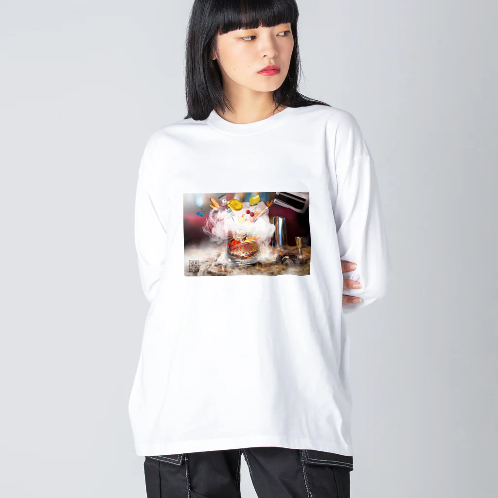 KILIKOStudiosの東京切子ロックグラス Big Long Sleeve T-Shirt