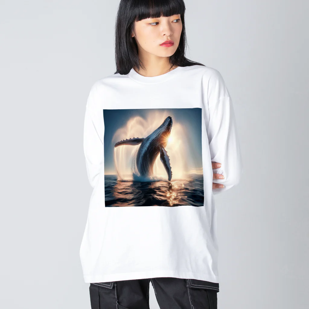 Qten369の海の王者 ビッグシルエットロングスリーブTシャツ