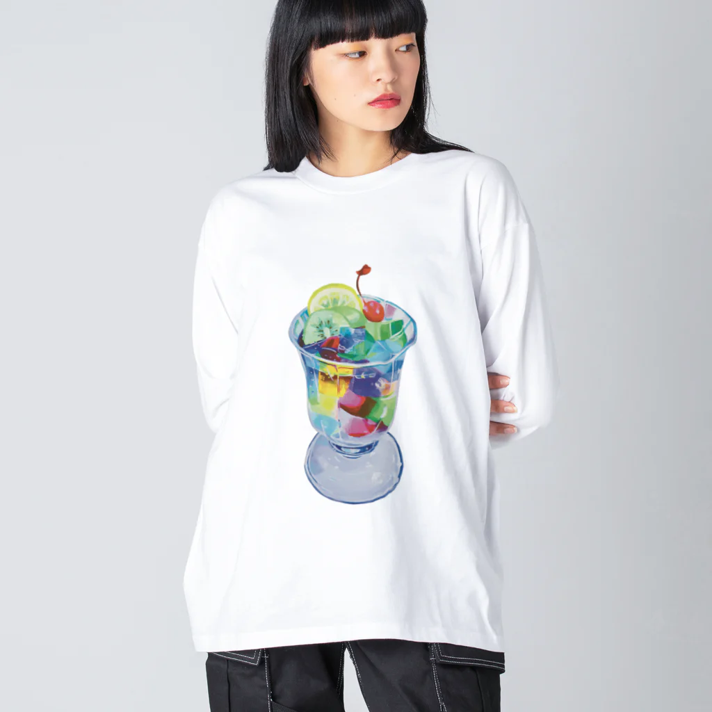 わー！！の君と食べたかった気がする食べもの Big Long Sleeve T-Shirt