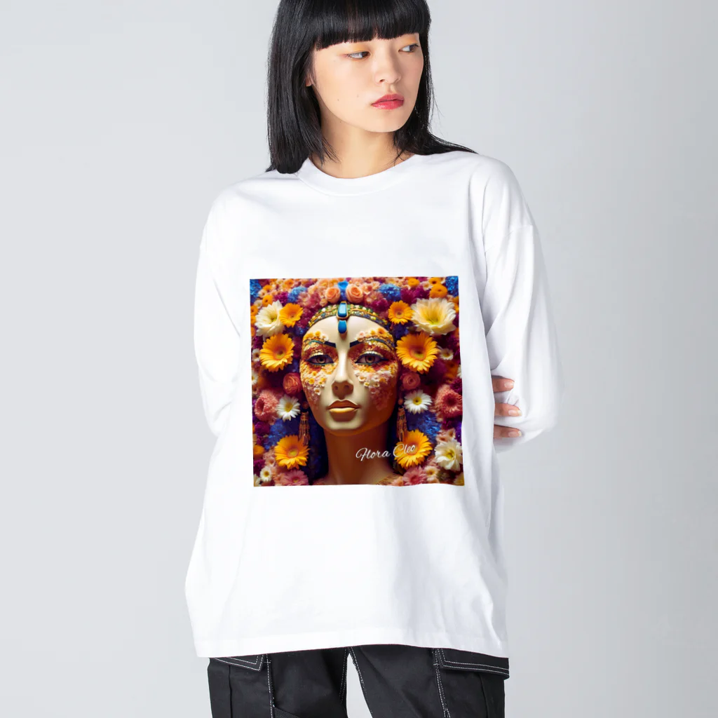 お花屋SUNのFlora Cleo「フローラ・クレオ」 Big Long Sleeve T-Shirt