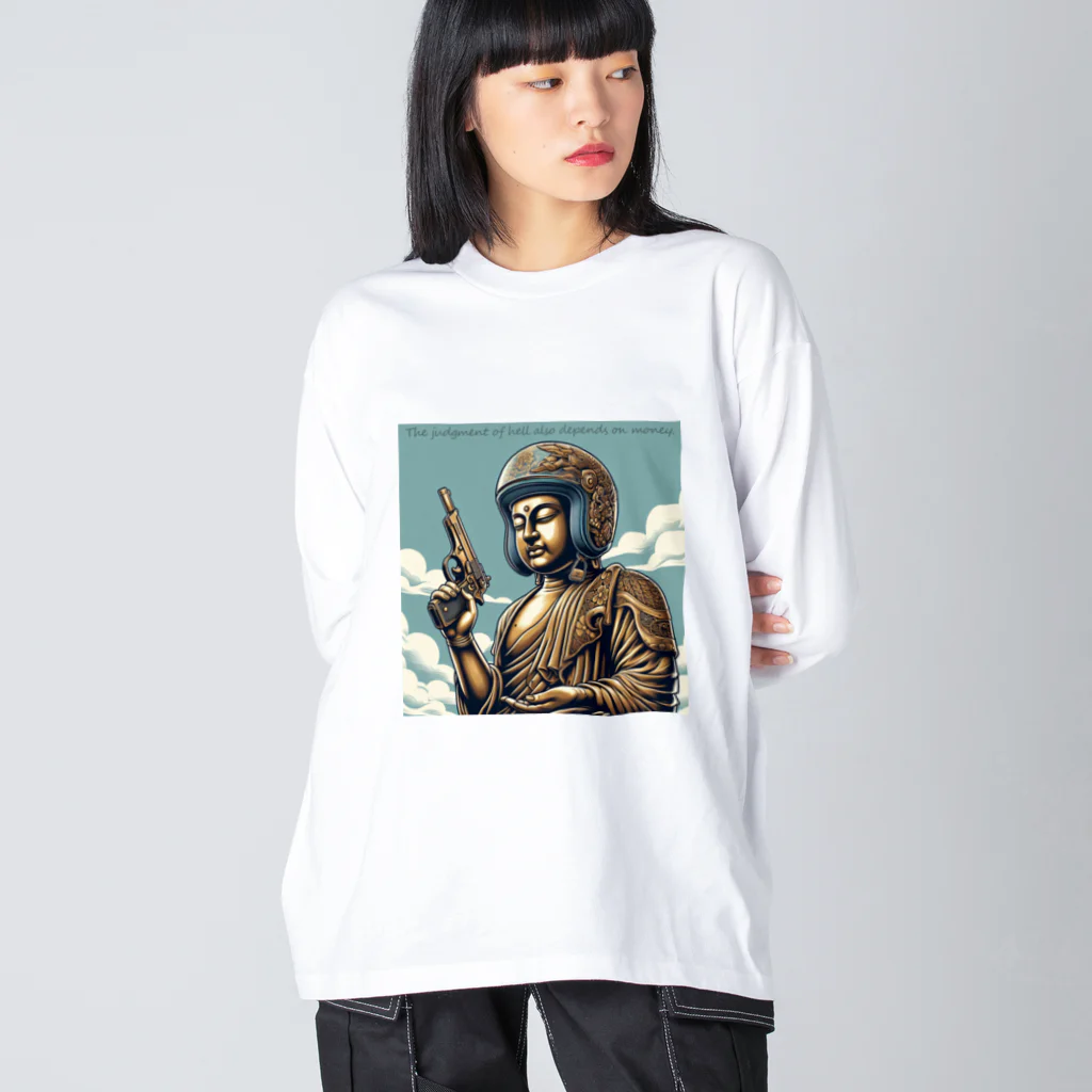 shime_savaの地獄の沙汰も金次第 Big Long Sleeve T-Shirt