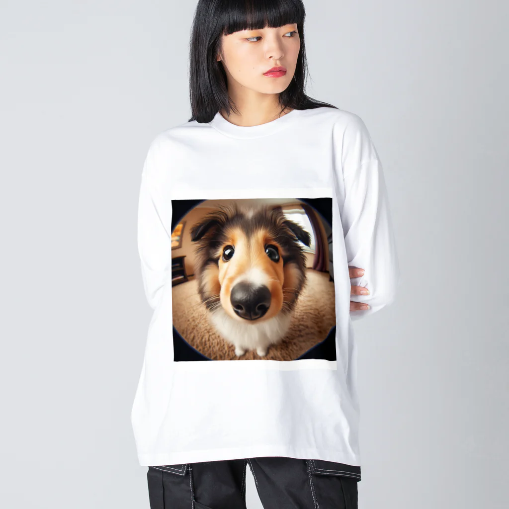 mermaidのcollie Big Long Sleeve T-Shirt