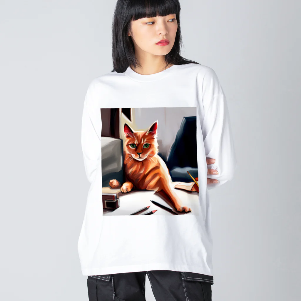 ソルブラインのお仕事猫「ブライ」 Big Long Sleeve T-Shirt