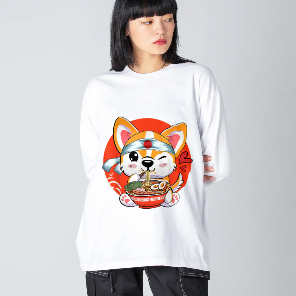 World_Teesのこのかわいいコーギーは、ラーメンやアニメが大好きな、10代の女の子に最適なプレゼントです。 Big Long Sleeve T-Shirt