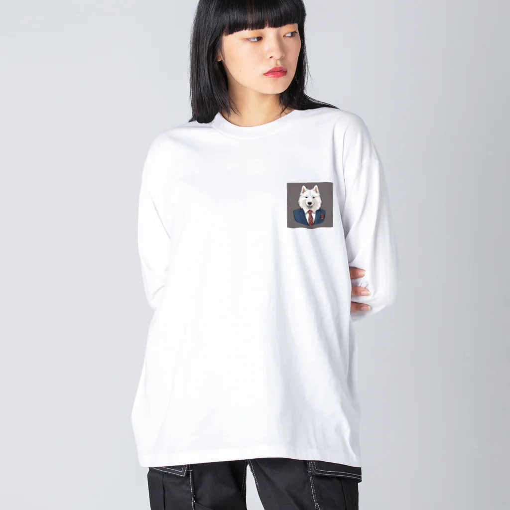 camo_nのSAMOYED Big Long Sleeve T-Shirt