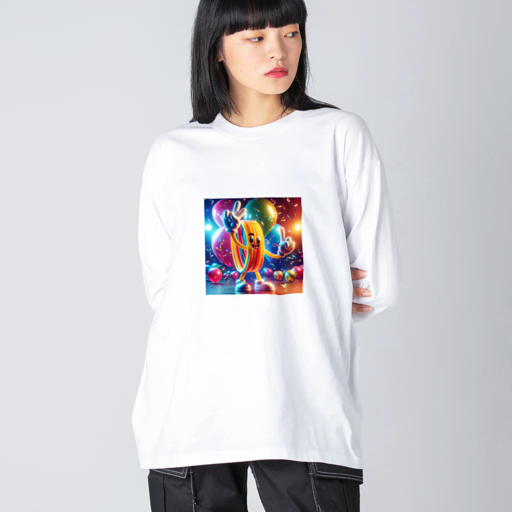 らばーばんどすとあの人型輪ゴム【イラスト風】 Big Long Sleeve T-Shirt