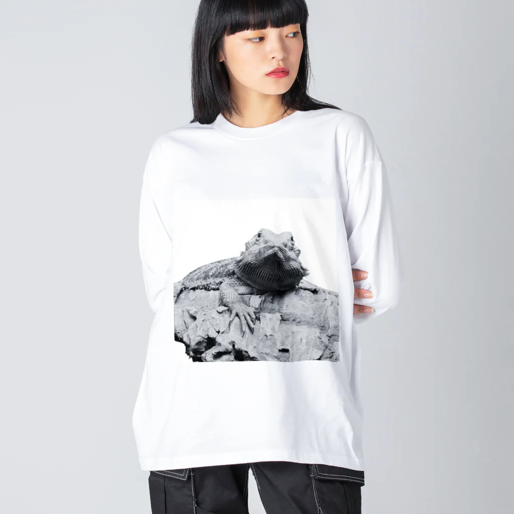 chiru×2のキメ顔フトアゴヒゲトカゲ Big Long Sleeve T-Shirt