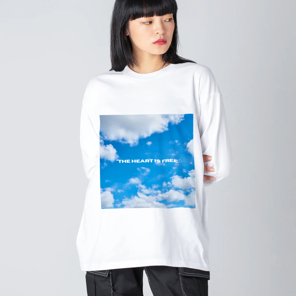 Tail of happiness.のココロだけはいつも自由 ビッグシルエットロングスリーブTシャツ