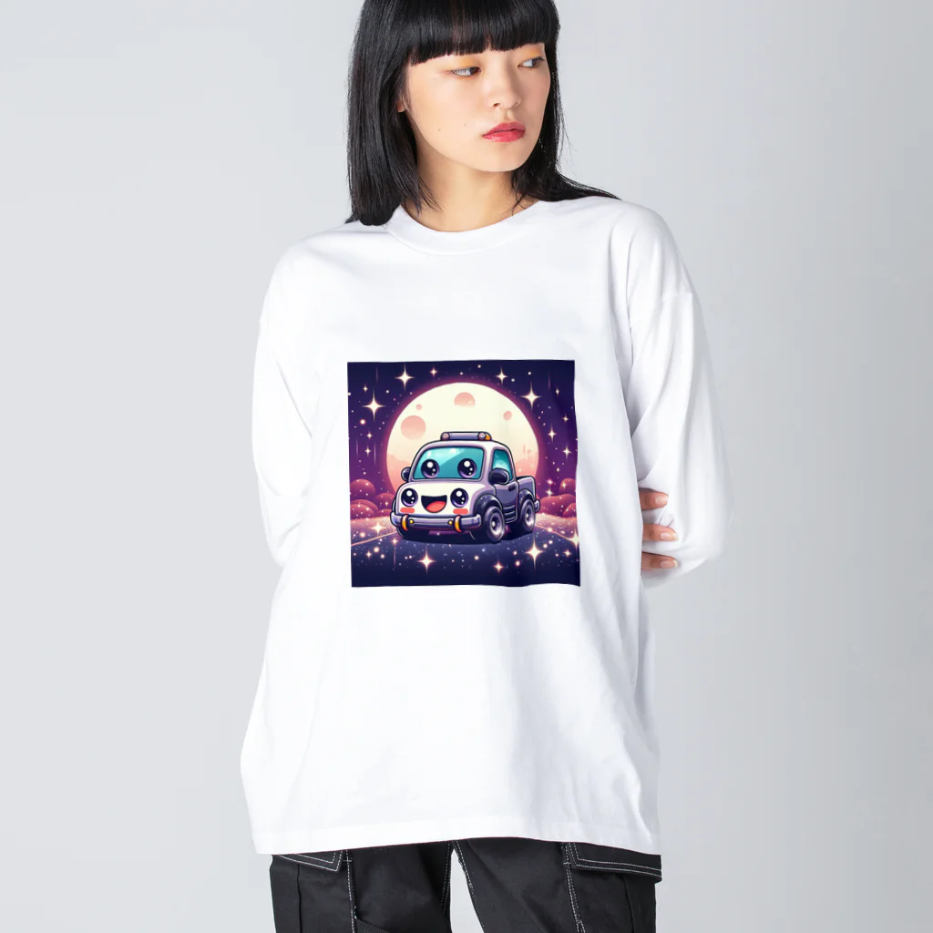 キャラクターズの可愛い車キャラクター Big Long Sleeve T-Shirt