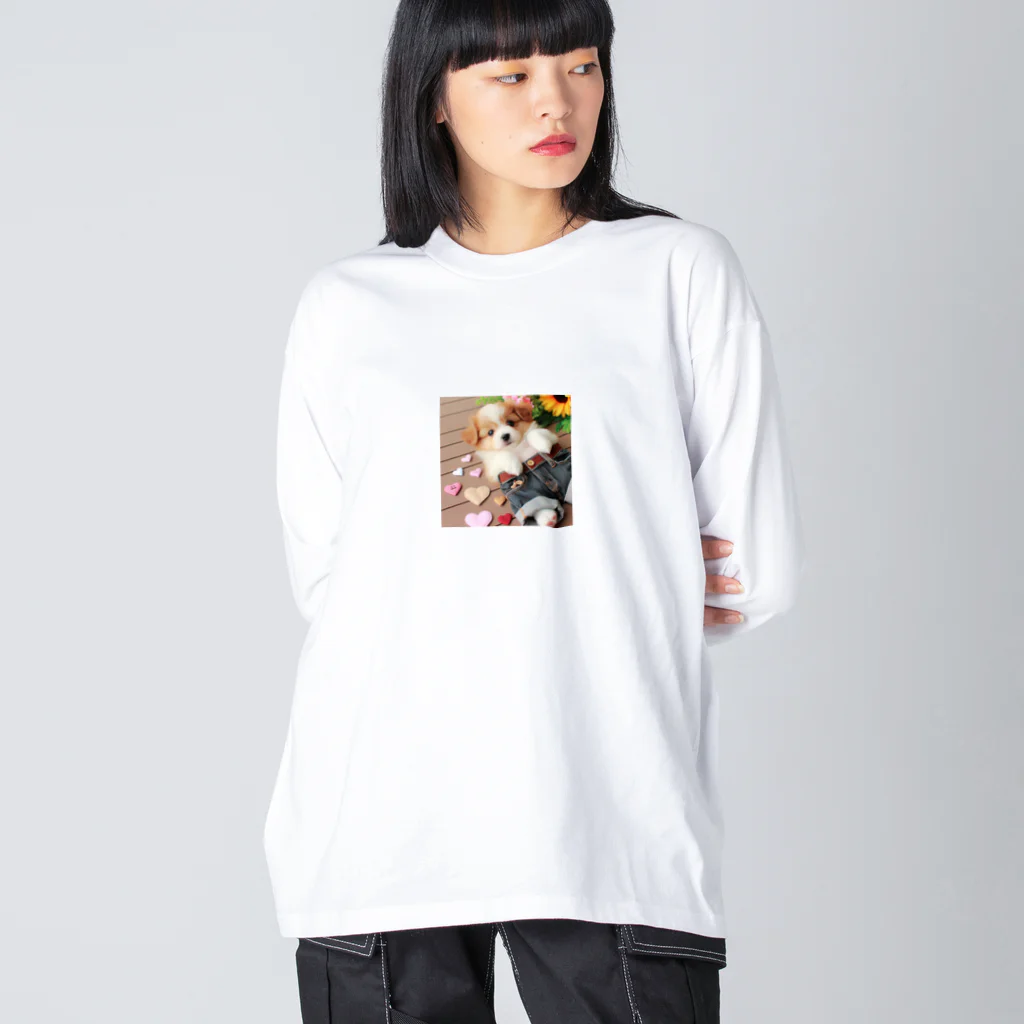 鈴木敏夫のジーパンがかわいいねー犬には　お似合いかも Big Long Sleeve T-Shirt