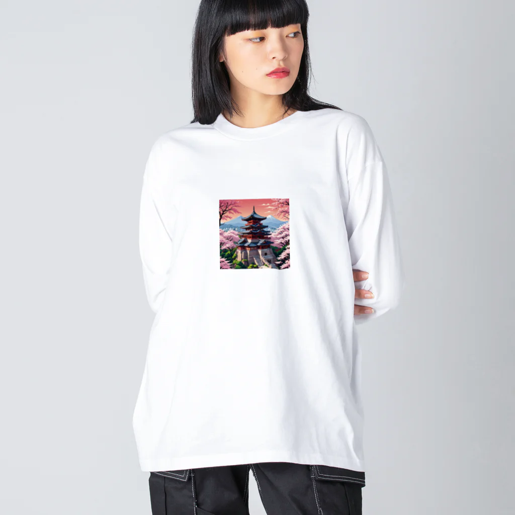 nighteggの清水寺 Big Long Sleeve T-Shirt