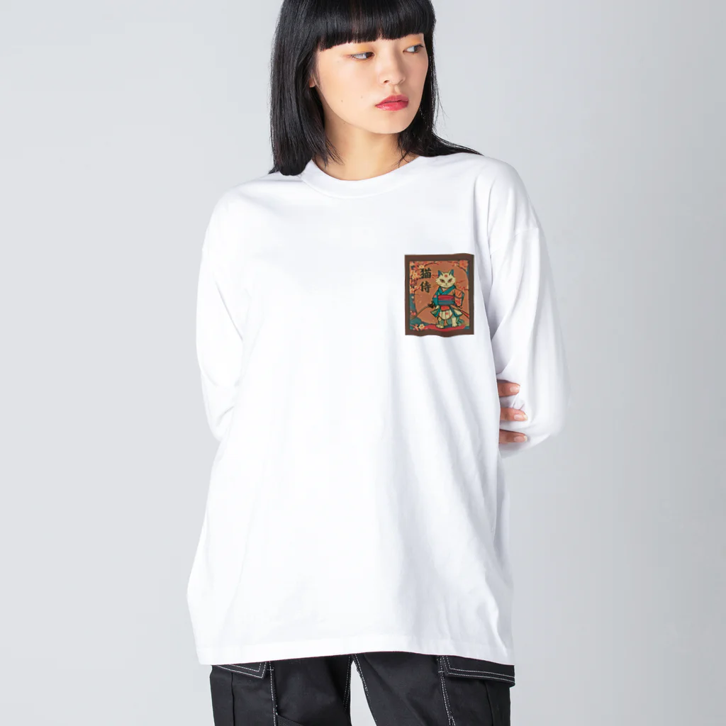 catnip factoryの猫侍 Big Long Sleeve T-Shirt