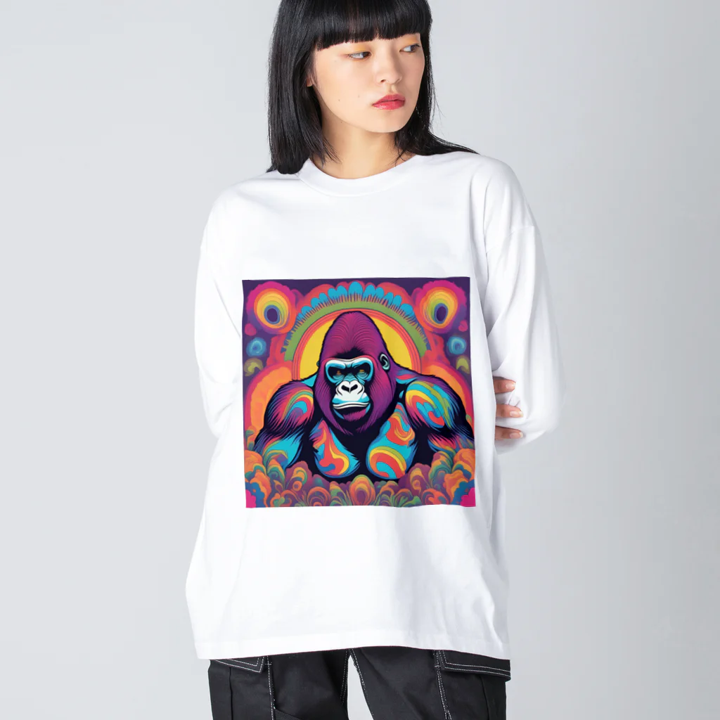 ショップAZUのゴリラゴリラゴリラ Big Long Sleeve T-Shirt