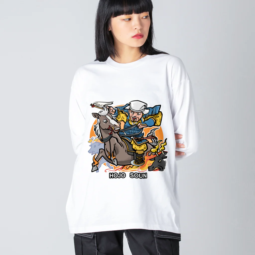 freehandの北条　早雲 ビッグシルエットロングスリーブTシャツ