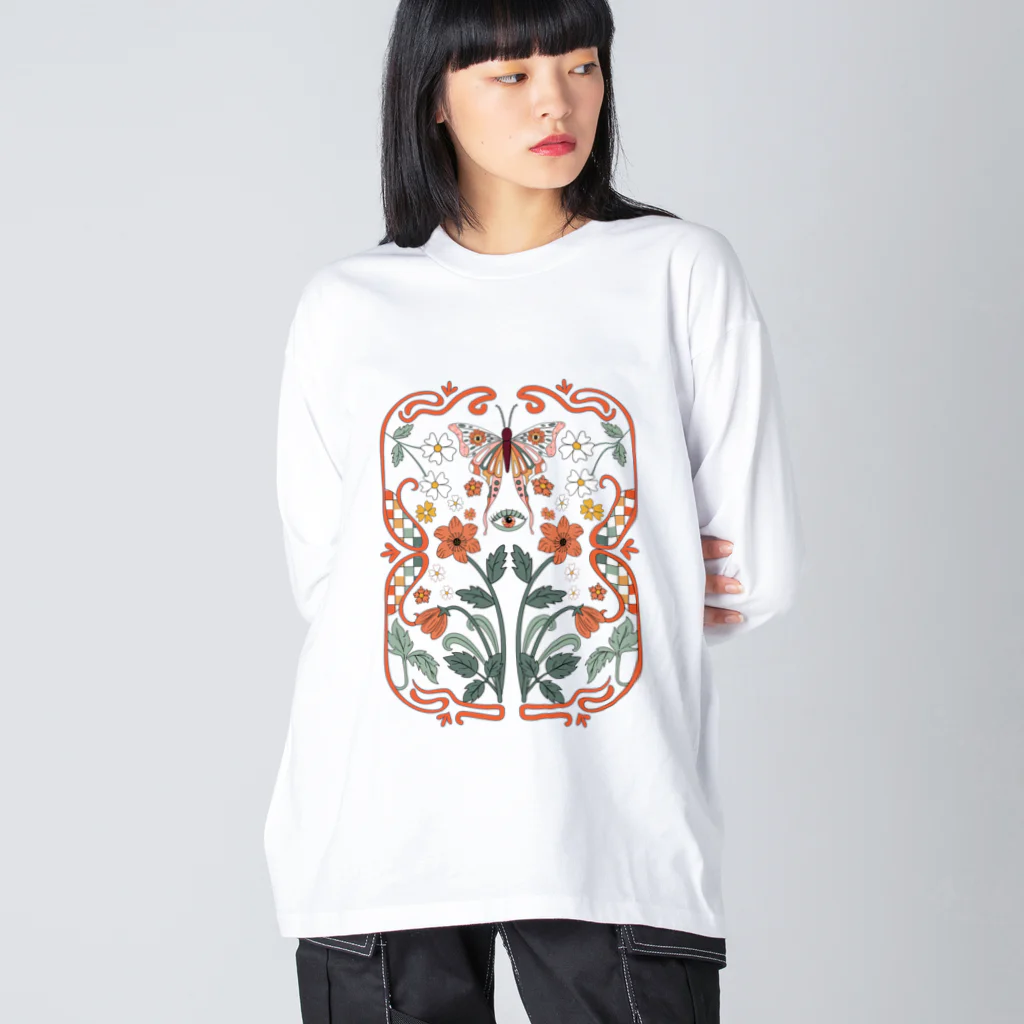 NatureDesignStoreのファンタジー蝶々 Big Long Sleeve T-Shirt