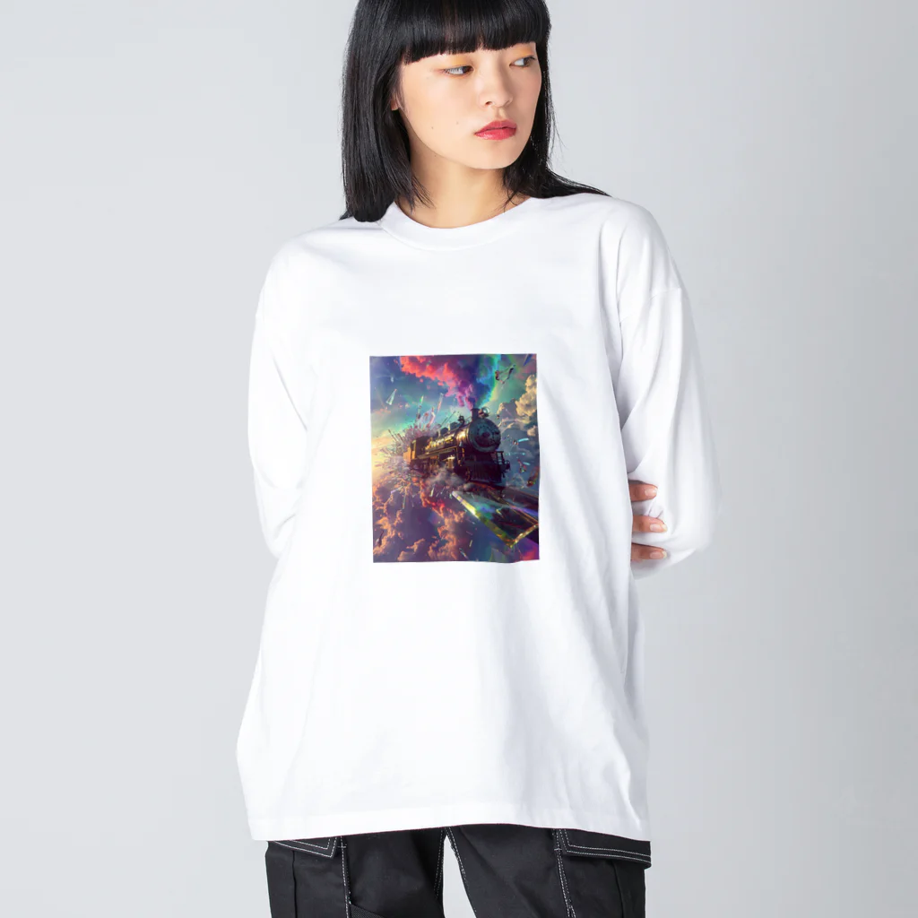 幻想ラボの「ガラスの次元を越える旅」 Big Long Sleeve T-Shirt