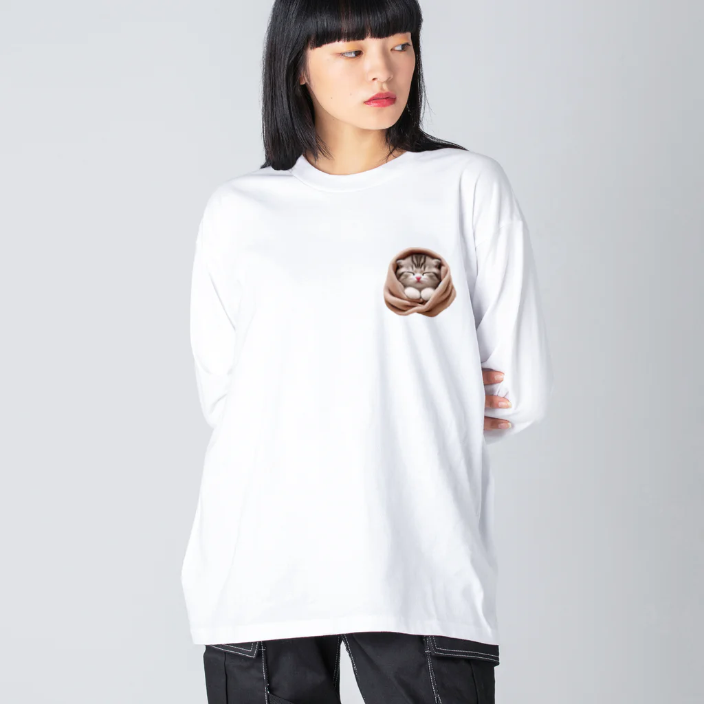 Neneko ❧  夢幻【むげん】の幸せな仔猫 Big Long Sleeve T-Shirt