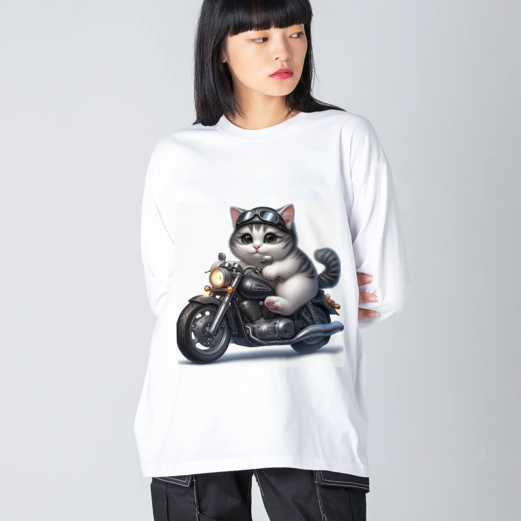 Creation CATのライダーCAT Big Long Sleeve T-Shirt