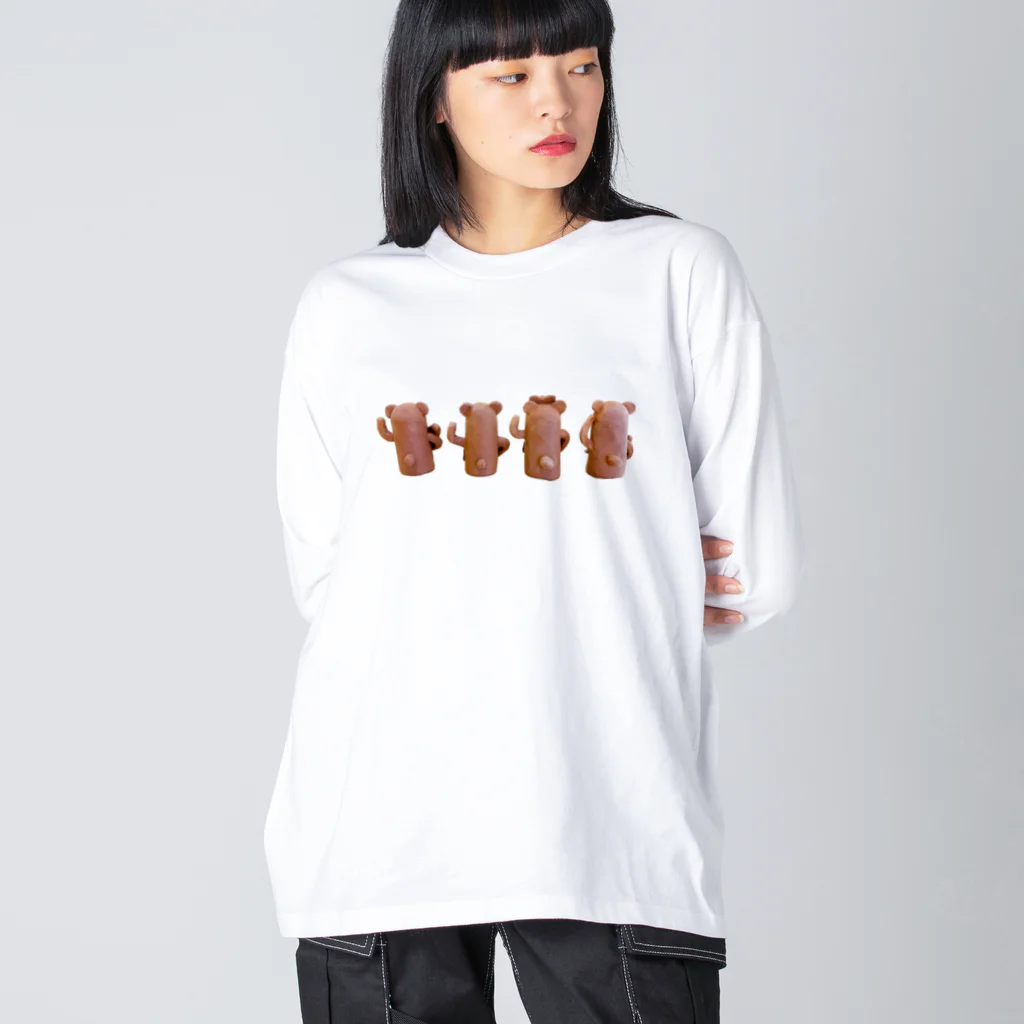 atelier_lapislazuliのくまはにわ4（うしろ） Big Long Sleeve T-Shirt